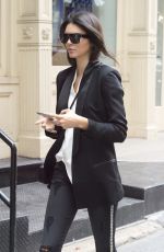 KENDALL JENNER Out and About in New York 08/30/2015