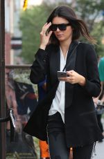 KENDALL JENNER Out and About in New York 08/30/2015