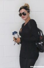 KHLOE KARDASHIAN Heading to a Gym in Beverly Hills 08/25/2015