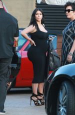 KIM KARDASHIAN Arrives at Nobu to Celebrate Kylie