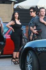 KIM KARDASHIAN Arrives at Nobu to Celebrate Kylie