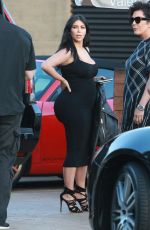 KIM KARDASHIAN Arrives at Nobu to Celebrate Kylie