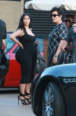 KIM KARDASHIAN Arrives at Nobu to Celebrate Kylie