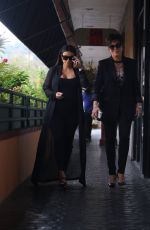 KIM KARDASHIAN Heading to Lunch with KRIS JENNER in Calabasas 08/25/2015