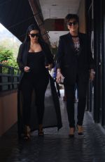 KIM KARDASHIAN Heading to Lunch with KRIS JENNER in Calabasas 08/25/2015