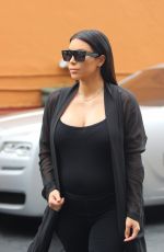 KIM KARDASHIAN Heading to Lunch with KRIS JENNER in Calabasas 08/25/2015