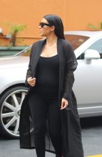 KIM KARDASHIAN Heading to Lunch with KRIS JENNER in Calabasas 08/25/2015