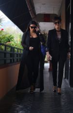 KIM KARDASHIAN Heading to Lunch with KRIS JENNER in Calabasas 08/25/2015