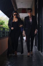 KIM KARDASHIAN Heading to Lunch with KRIS JENNER in Calabasas 08/25/2015
