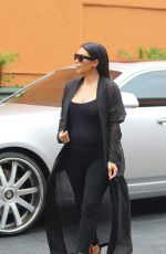 KIM KARDASHIAN Heading to Lunch with KRIS JENNER in Calabasas 08/25/2015