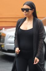 KIM KARDASHIAN Heading to Lunch with KRIS JENNER in Calabasas 08/25/2015