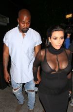 KIM KARDASHIANS and Kanye West Leaves Kylie