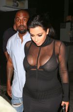 KIM KARDASHIANS and Kanye West Leaves Kylie