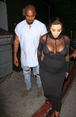 KIM KARDASHIANS and Kanye West Leaves Kylie