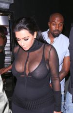 KIM KARDASHIANS and Kanye West Leaves Kylie