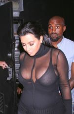 KIM KARDASHIANS and Kanye West Leaves Kylie