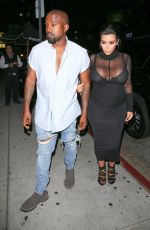 KIM KARDASHIANS and Kanye West Leaves Kylie