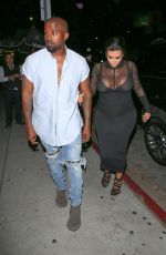 KIM KARDASHIANS and Kanye West Leaves Kylie