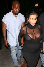 KIM KARDASHIANS and Kanye West Leaves Kylie