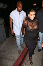 KIM KARDASHIANS and Kanye West Leaves Kylie