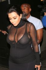 KIM KARDASHIANS and Kanye West Leaves Kylie