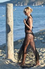 KIMBERLEY GARNER in Swimsuit at a Beach in St. Tropez 08/06/2015