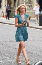 KIMBERLEY GARNER Out and About in London 08/17/2015
