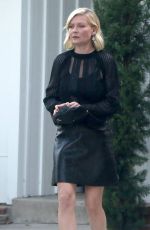 KIRSTEN DUNST Leaves Her House in Toluca Lake 08/24/2015