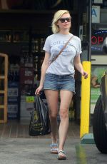 KIRSTEN DUNST Out Shopping in Los Angeles 08/25/2015