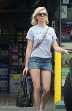 KIRSTEN DUNST Out Shopping in Los Angeles 08/25/2015