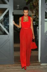 KOURTNEY KARDASHIAN Out for Dinner in St. Barts 08/21/2015