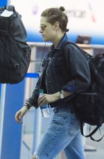 KRISTEN STEWART at John F. Kennedy International Airport in New York 08/08/2015