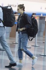 KRISTEN STEWART at John F. Kennedy International Airport in New York 08/08/2015