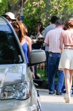 KRISTEN STEWART on Set of Her Latest Film in Los Angeles 08/21/2015