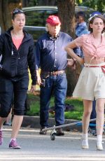 KRISTEN STEWART on Set of Her Latest Film in Los Angeles 08/21/2015