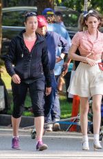 KRISTEN STEWART on Set of Her Latest Film in Los Angeles 08/21/2015