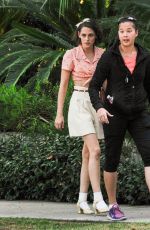 KRISTEN STEWART on Set of Her Latest Film in Los Angeles 08/21/2015