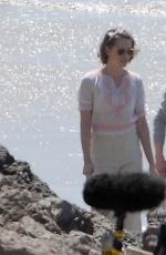 KRISTEN STEWART on the Set of New Woody Allen