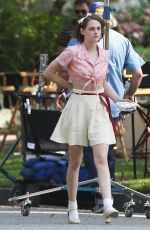 KRISTEN STEWART on the Set of New Woody Allen
