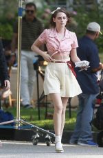KRISTEN STEWART on the Set of New Woody Allen