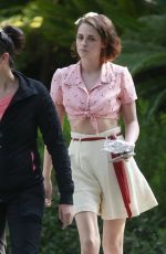 KRISTEN STEWART on the Set of New Woody Allen