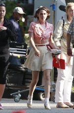 KRISTEN STEWART on the Set of New Woody Allen