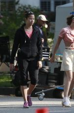 KRISTEN STEWART on the Set of New Woody Allen