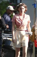 KRISTEN STEWART on the Set of New Woody Allen