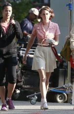 KRISTEN STEWART on the Set of New Woody Allen