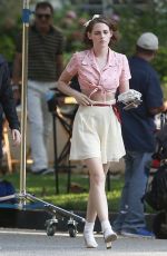 KRISTEN STEWART on the Set of New Woody Allen