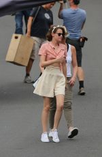KRISTEN STEWART on the Set of the New Woody Allen Movie 08/25/2015