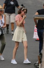 KRISTEN STEWART on the Set of the New Woody Allen Movie 08/25/2015