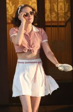 KRISTEN STEWART on the Set of the New Woody Allen Movie 08/25/2015