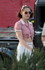 KRISTEN STEWART on the Set of the New Woody Allen Movie 08/25/2015